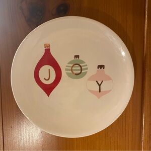 Christmas Holiday JOY Decorative Hanging Plate 8” Crescent Enterprise Co.